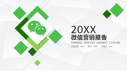 微信营销报告 ppt