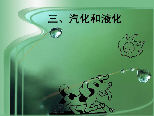 人教版八年级物理 3.3 汽化和液化  课件