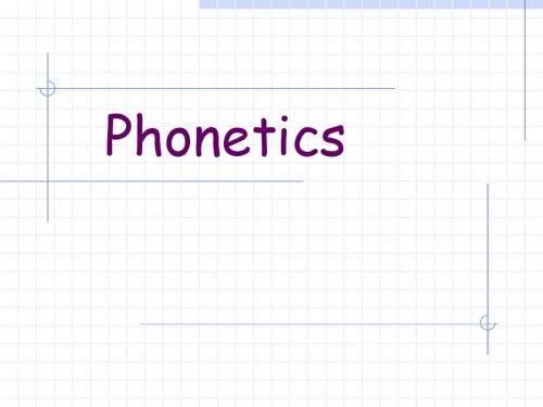 Phonetics