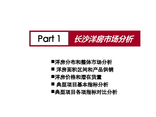 洋房市场分析