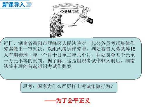 人教部编版八年级下册道德与法治：公平正义的守护