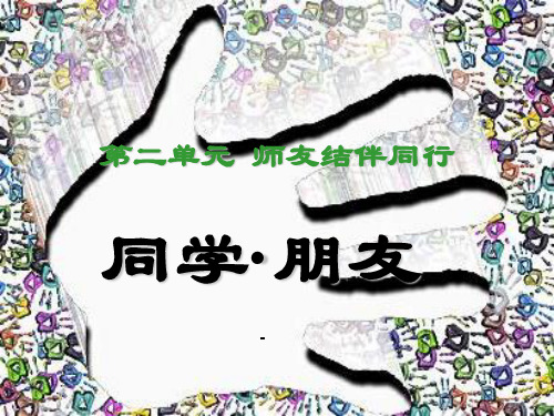 八年级政治3.1_同学·朋友_课件2人教版