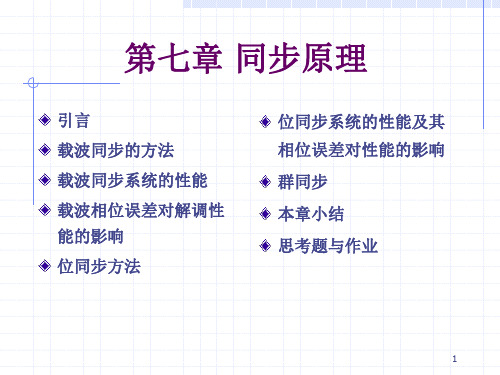 第七章同步原理