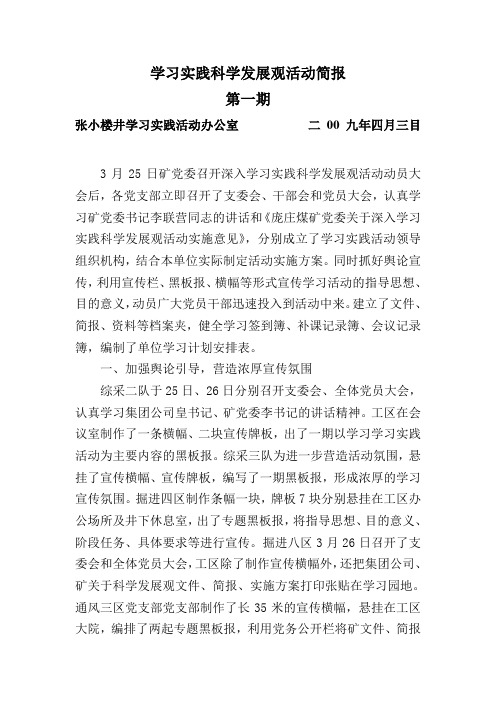 学习实践活动简报