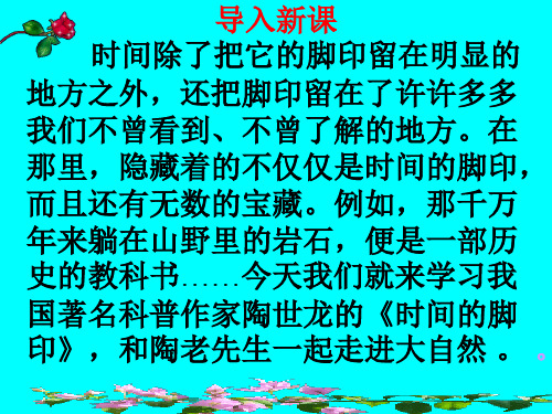 《时间的脚印》ppt课件(29页)