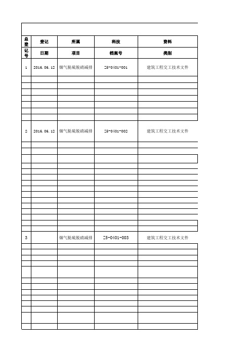 烟气脱硫脱硝减排工程竣工资料(xls3页).xls