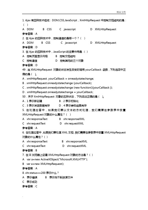 Ajax常见面试题