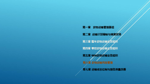 道路运输管理实务第六章第一节PPT课件