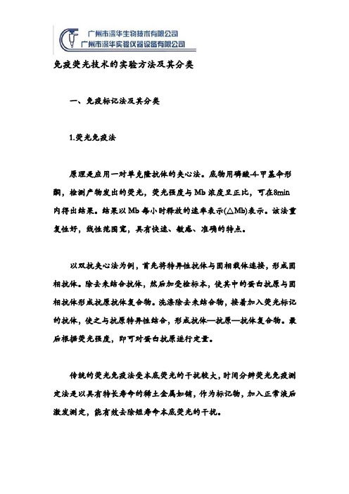 免疫荧光技术的实验方法及其分类