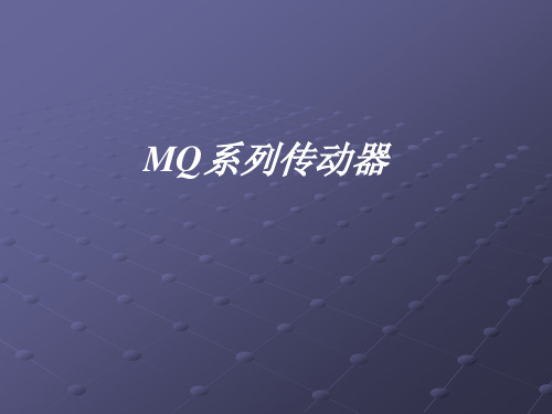 VW MQ系列传动器介绍