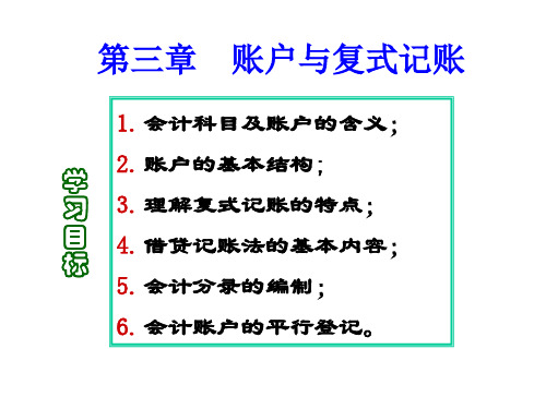 账户和复式记账方法讲例