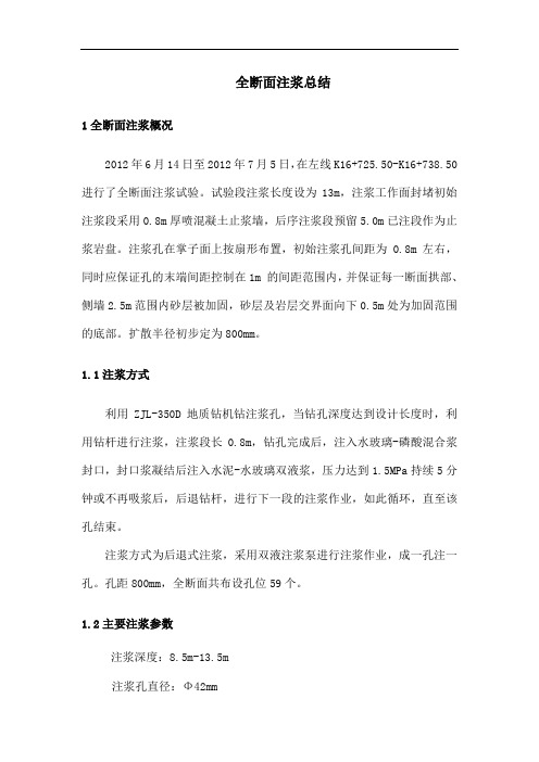 全断面注浆流程