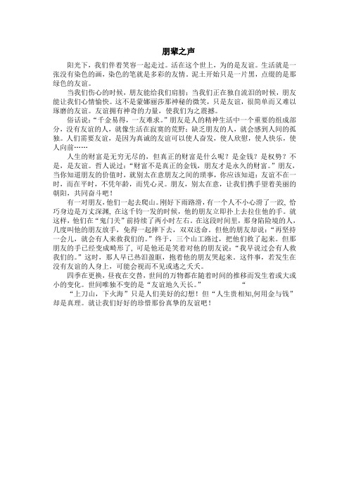 朋辈之声 (2)