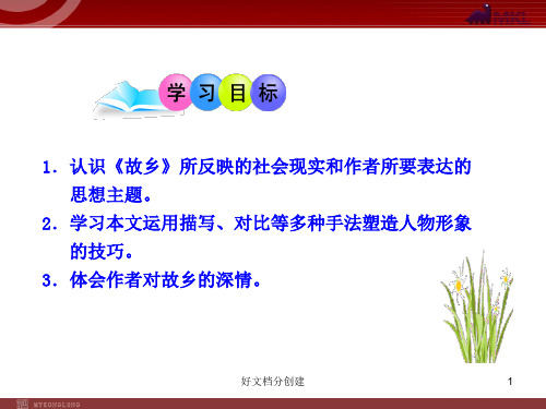 (最新修订)新课标初中语文教学课件：9 故乡(人教版九年级上)_6-10