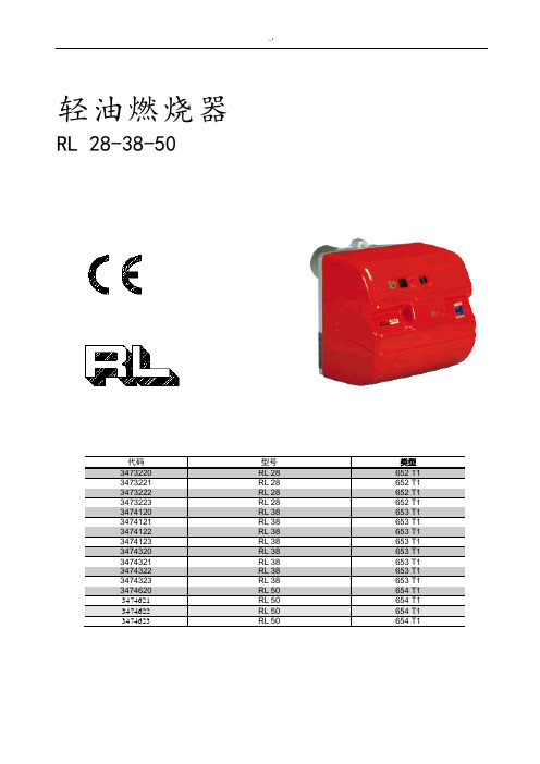 RL34利雅路燃烧器使用说明1