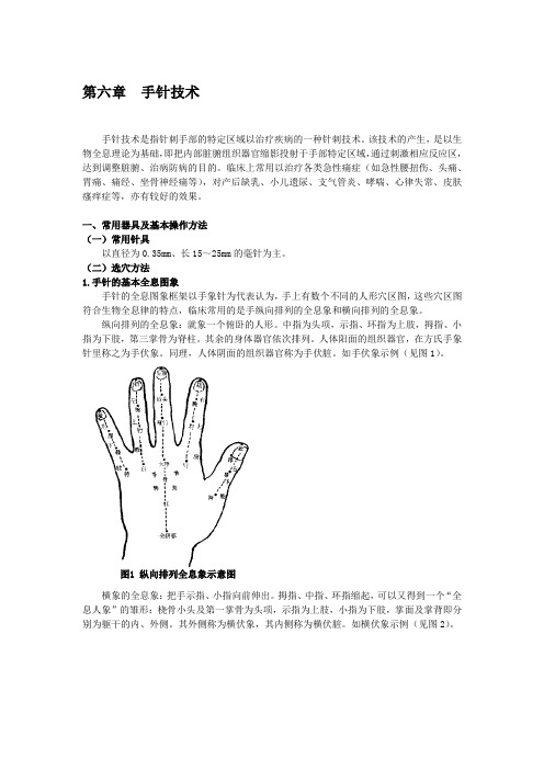 中医技术第六章  手针技术