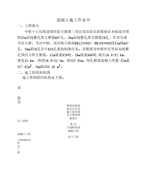 混凝土施工方案