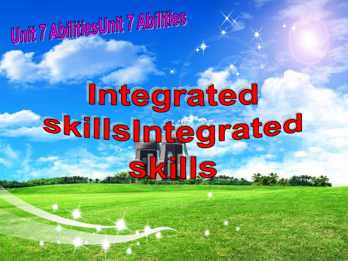 牛津译林版初中英语七年级下册(7B) Unit7 Integrated skills课件