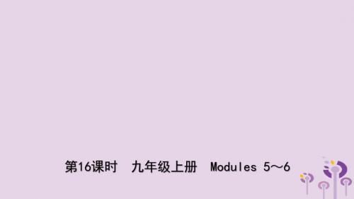 山东省德州市2019年中考英语总复习第16课时九上Modules5_6课件20190115256