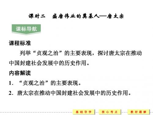 1.2 盛唐伟业的奠基人——唐太宗 教学课件(人民版选修4)