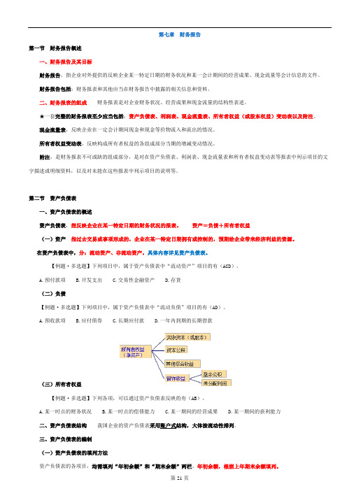 7章财务报告定讲义