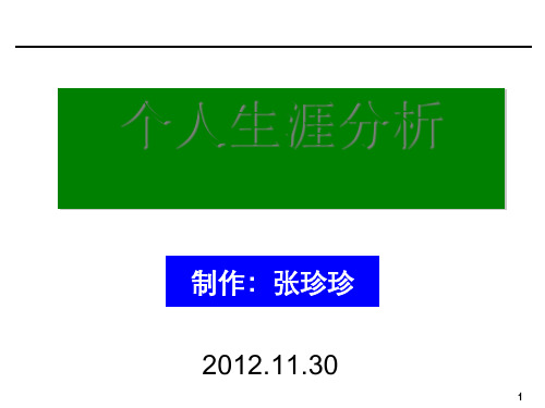 财务管理专业生涯规划