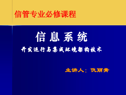 信息系统架构技术第1章.ppt