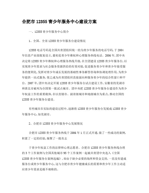 12355建设方案