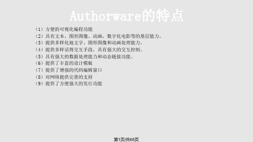 authorware使用及程序设计PPT教学课件
