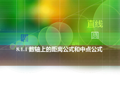 人教版中职数学(基础模块)下册8.1《坐标系中的基本公式》ppt课件1