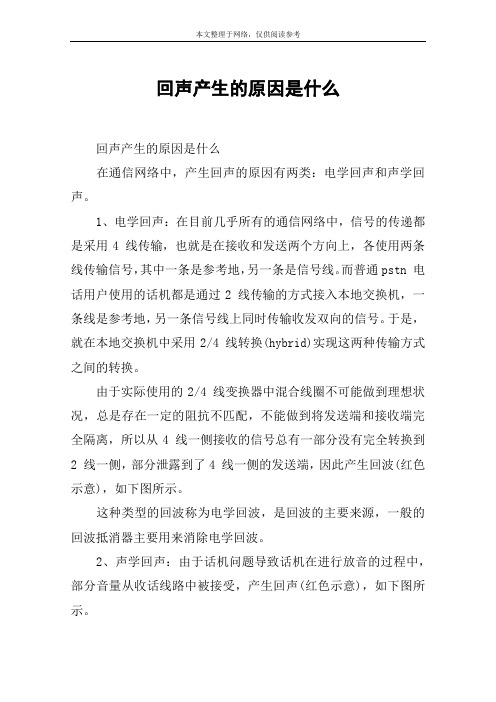 回声产生的原因是什么