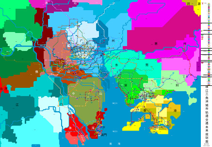 珠江三角洲城市轨道交通未来规划图V3.0