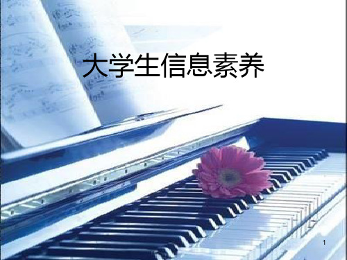 大学生信息素养PPT课件