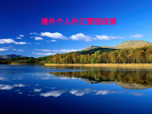 境外个人外汇政策..