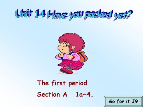 新人教版英语九年《Unit 14 Have you packed yet》课件