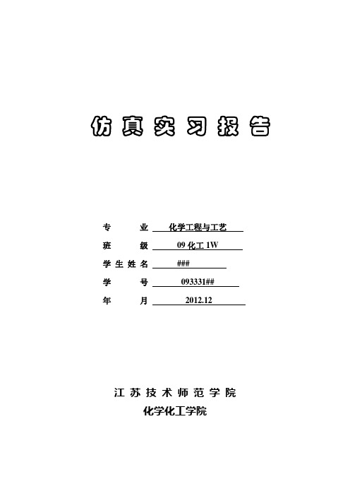 仿真实习