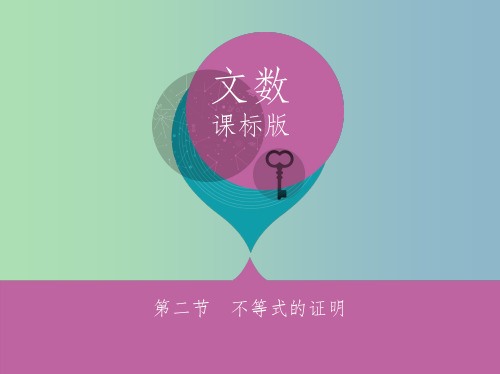 高三数学一轮复习不等式选讲第二节不等式的证明课件文