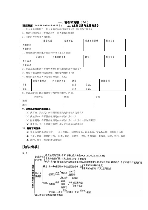 一、岩石和地貌(2)