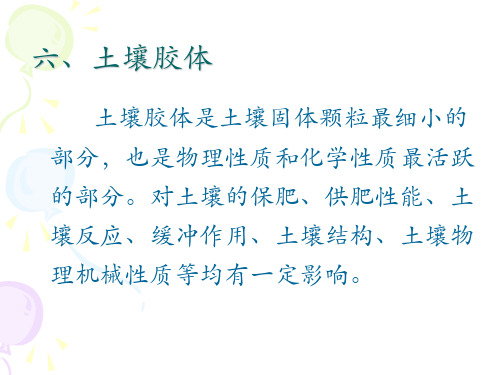 6第六讲  土壤胶体