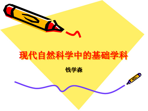 钱学森-现代自然科学中的基础学科