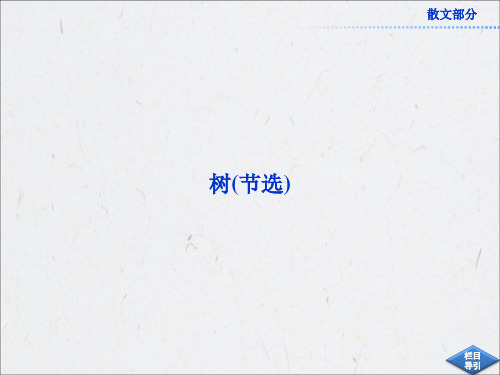 《树(节选)》课件(人教版选修《中国现代诗歌散文欣赏》)