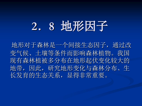 地形因子.ppt