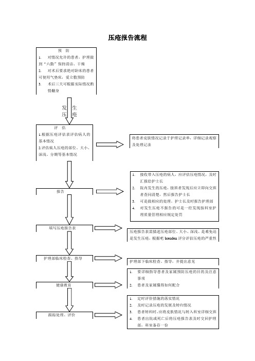 压疮报告流程图