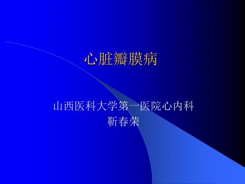 瓣膜病