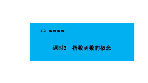 人教版高中数学必修第一册4.2指数函数 课时3 指数函数的概念【课件】