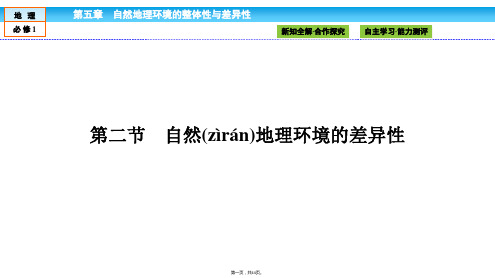 金版新学案高中人教版地理必修1课件第5章自然地理环境的整体性与差异性52