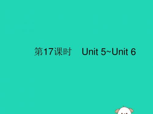(课标通用)安徽省2019年中考英语总复习第五部分九全第17课时Unit5_6课件