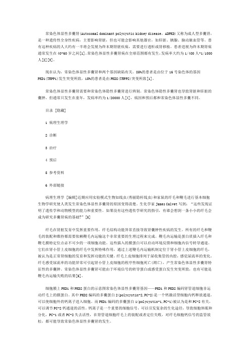 常染色体显性多囊肾