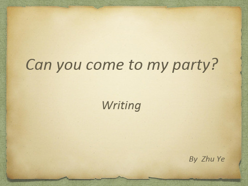 人教版八年级英语上册《nit 9 Can you come to my party.  Section B 3a —4 Self check》优质课课件_4