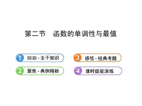 【全程复习方略】2013版高中数学 (主干知识+典例精析)2.2函数的单调性与最值课件 理 新人教B版